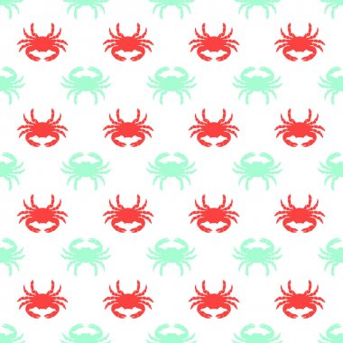 desen renkli Yengeç ile