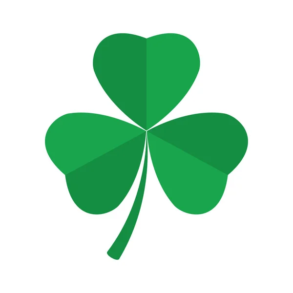 Yonca yonca simgesi. St. Patrick s gün sembolü — Stok Vektör