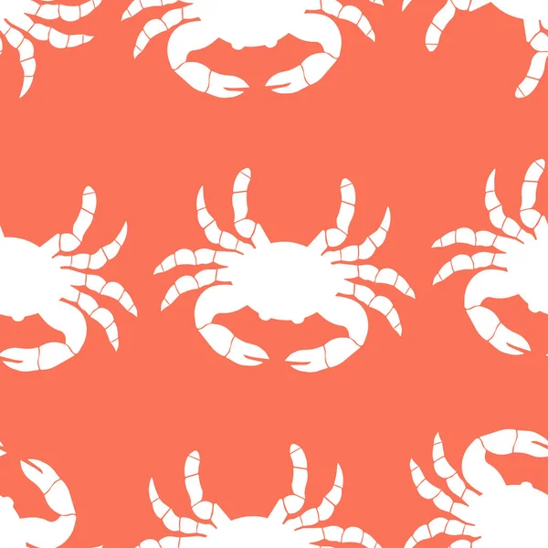 Pattern with crabs — Stock Vector