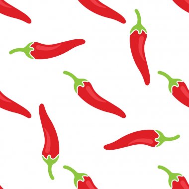 Kırmızı Pul biber ile Seamless Modeli