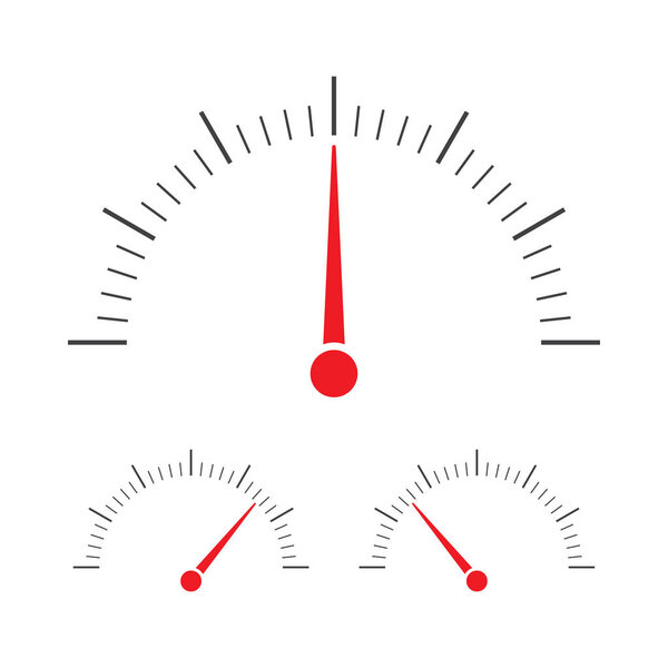 Тахометр, спидометр и значок индикатора
.