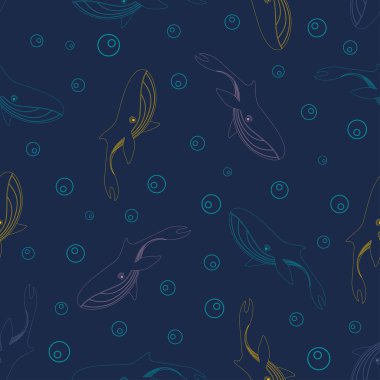 desen renkli balinalar ile