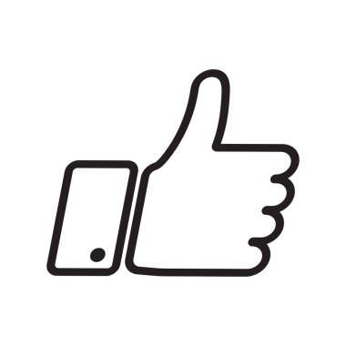 El simgesi gibi. Beyaz arka planda izole