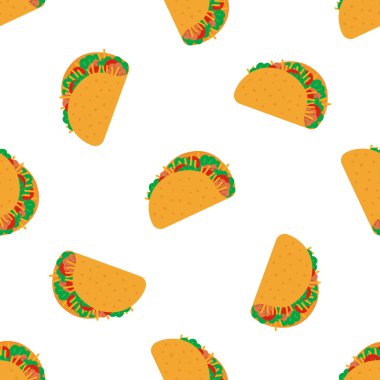 Taco sorunsuz vektör desen