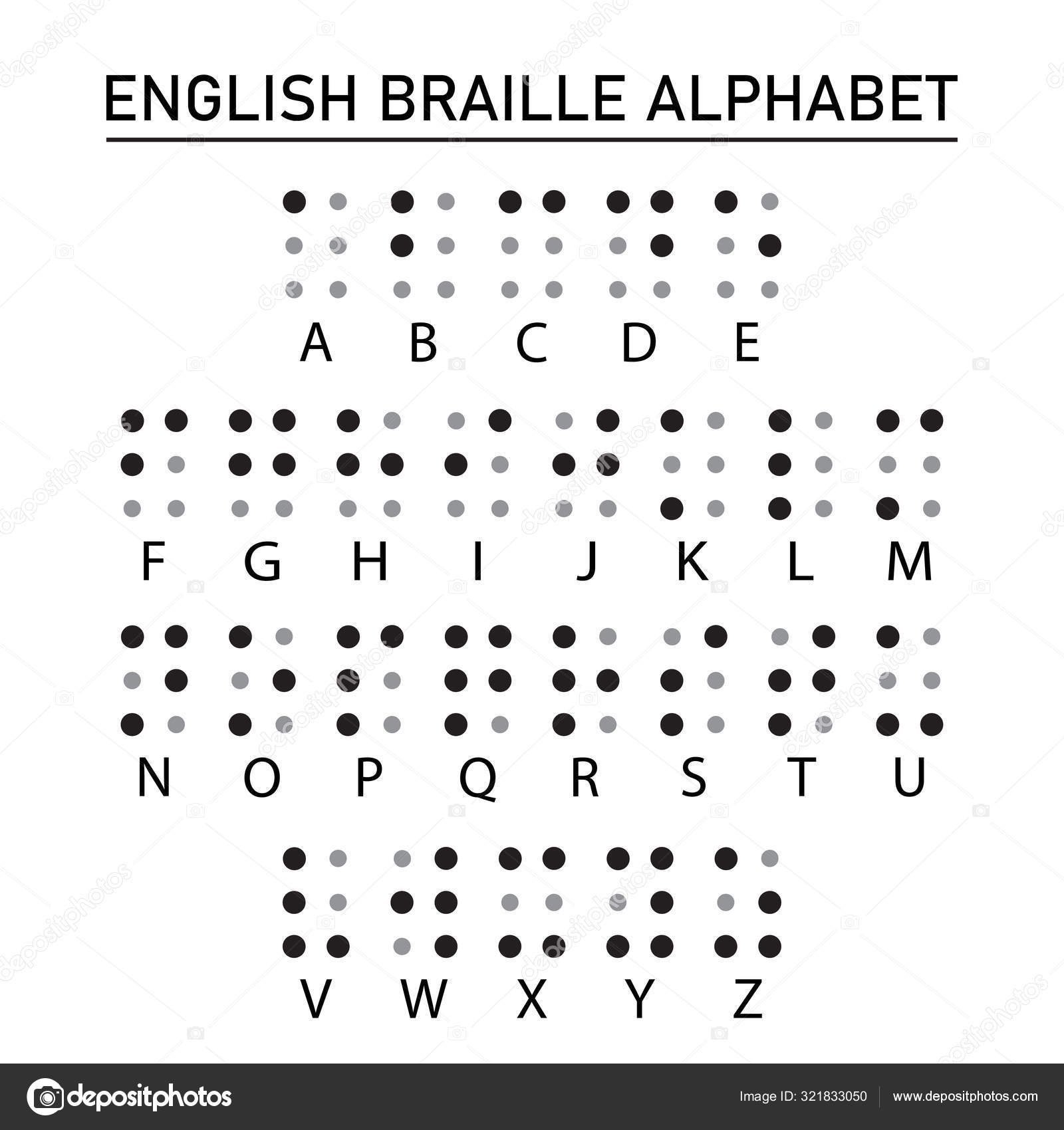 Алфавит Брайля. Векторное Изображение ©Makc76 321833050