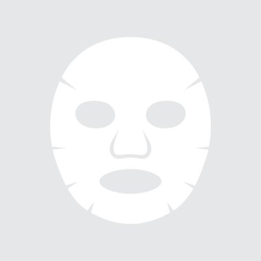 Yüz maskesi düz simgesi.