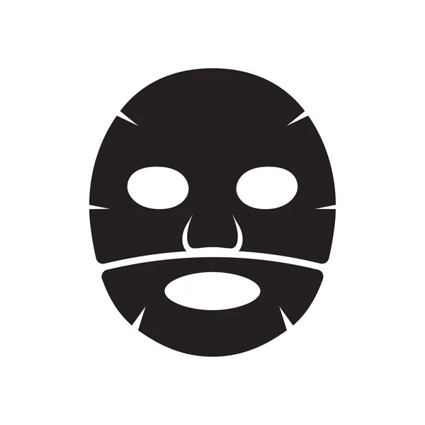 Facial mask flat icon. — Stock Vector
