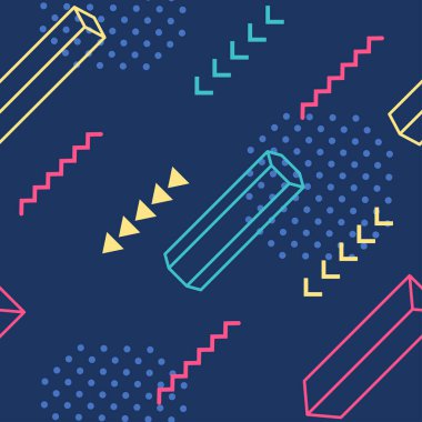 Soyut geometrik dikişsiz desen