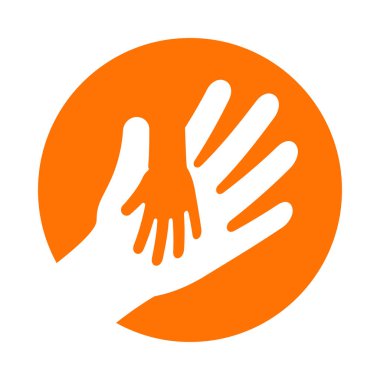 Bir yetişkinin elinde bir çocuğun elini tutmak..