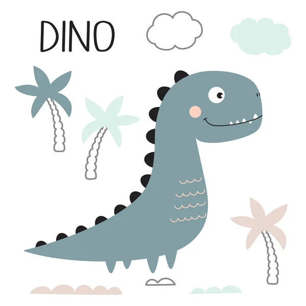 Design mignon de dinosaure — Image vectorielle