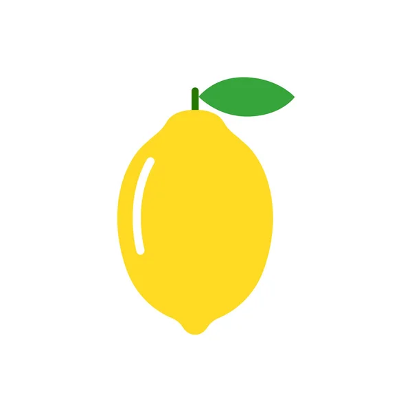 Citron Jaune Juteux Des Agrumes Illustration Vectorielle Isolée Sur Fond — Image vectorielle