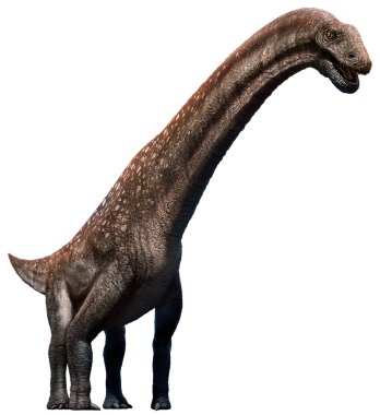 Titanosaurus 3 boyutlu illüstrasyon