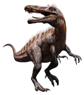 Suchomimus 3 boyutlu illüstrasyon