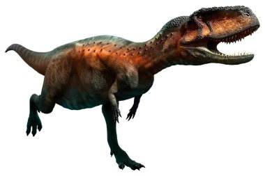 Abelisaurus 3 boyutlu illüstrasyon