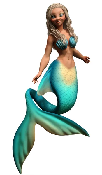 Mermaid ilustração 3D — Fotografia de Stock