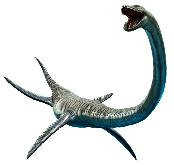 Elasmosaurus 3D插图 — 图库照片