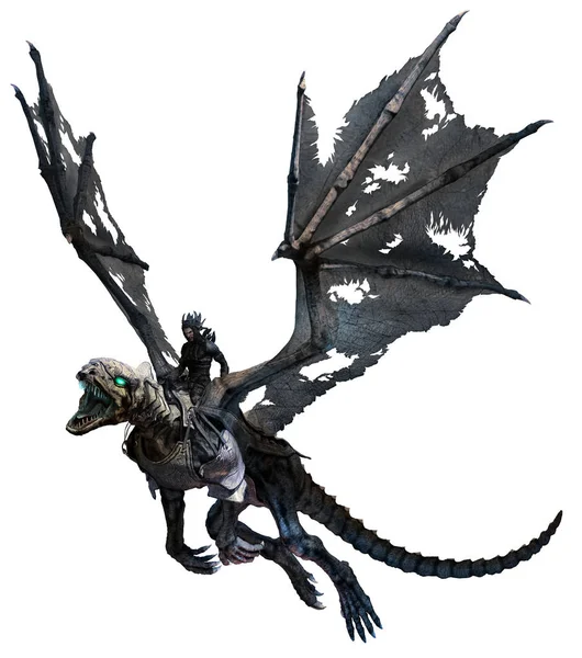 İskelet dragon 3d çizim
