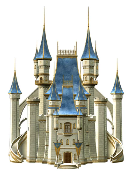 Fairy tale castle 3D illustration — Stock Photo, Image