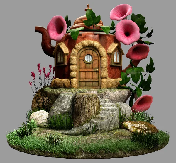 Fairy tekanna house 3d illustration — Stockfoto