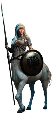Kadın centaur 3d çizim
