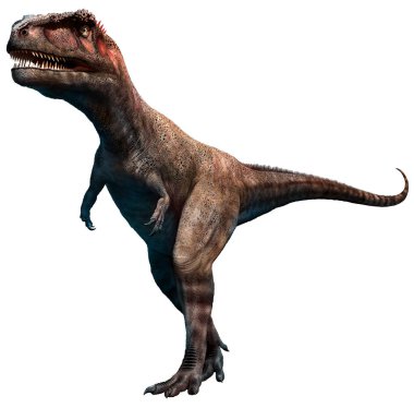 Kretase çağı 3d çizim üzerinden Mapusaurus