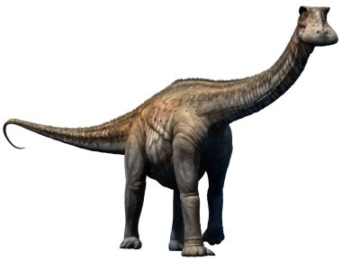 Kretase çağı 3d çizim üzerinden Nigersaurus