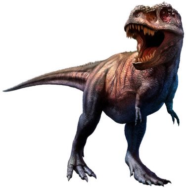Tyrannosaurus Kretase çağı 3d çizim üzerinden