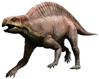 Trias Dönemi 3d çizim üzerinden lotosaurus