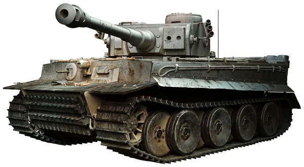 Tiger Tank Steel Grey Illustration — Stock Photo, Image