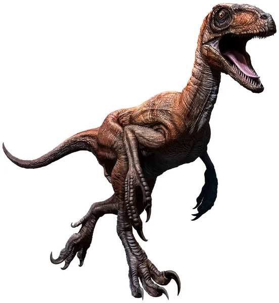Deinonychus Cretáceo Era Ilustração — Fotografia de Stock