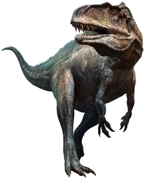 Kretase çağı 3d çizim üzerinden Acrocanthosaurus