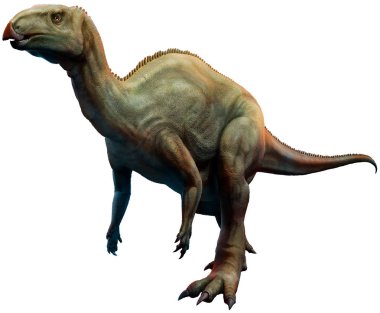 Trias Dönemi 3d çizim üzerinden Camptosaurus