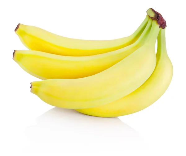 Ein Bündel Bananen isoliert auf weißem Hintergrund — Stockfoto