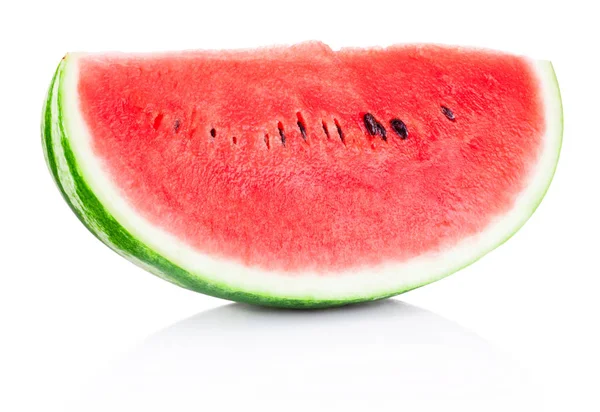 Slice of watermelon on white background — Stock Photo, Image