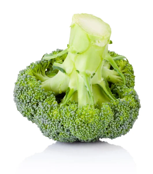 Brocoli frais isolé sur fond blanc — Photo