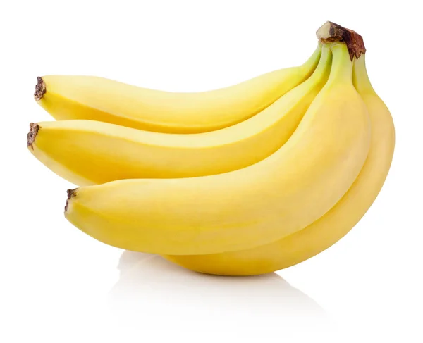 Ein Bündel Bananen isoliert auf weißem Hintergrund — Stockfoto