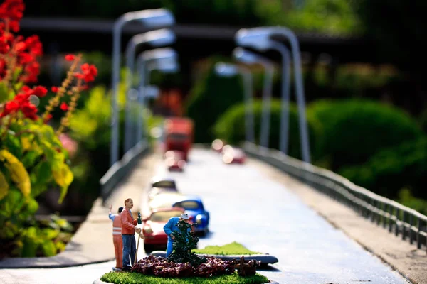 Miniaturní citi park — Stock fotografie