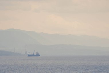 Seaside Hırvatistan pastel resim