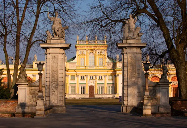 Wilanow entrada do palácio — Fotografia de Stock