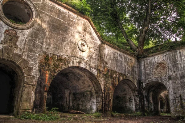 Ruins of fort Salis-Soglio in Przemysl — Stock Photo, Image