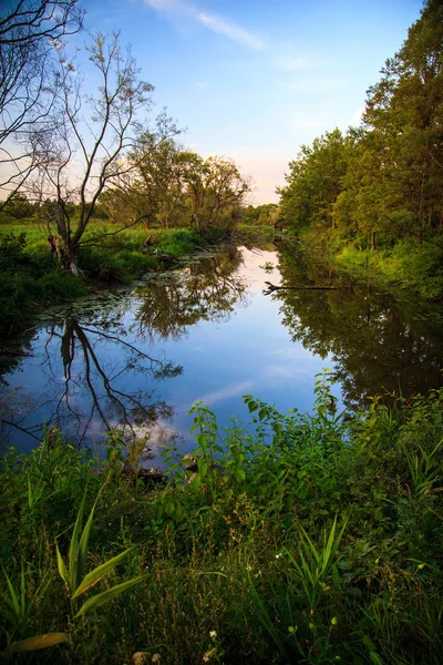 Τοπίο ποταμό Biebrza — Φωτογραφία Αρχείου