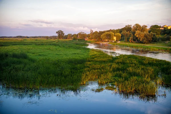 Krajobraz Rzeka Biebrza — Zdjęcie stockowe