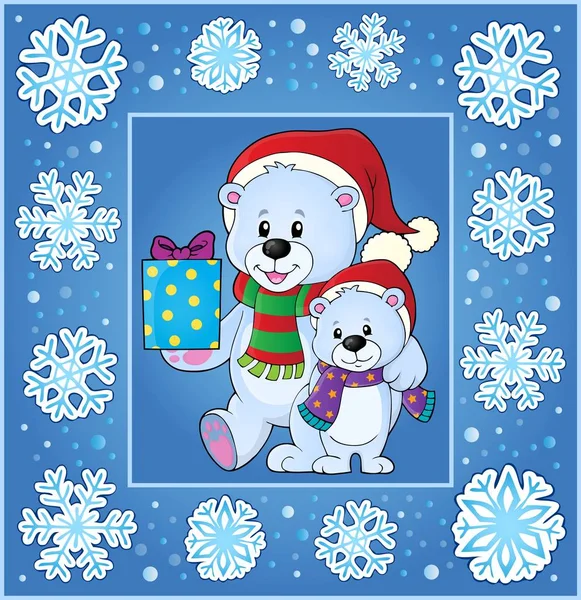 Christmas thematics greeting card 1 — Stock Vector