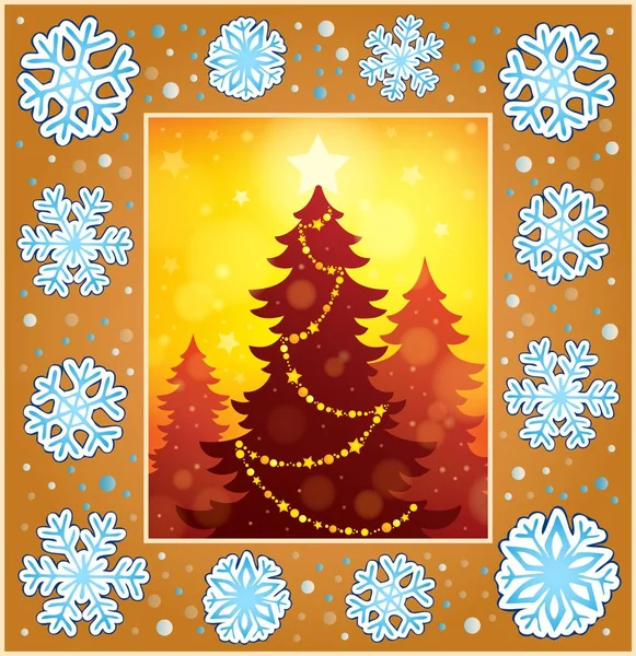 Christmas decorative greeting card 1 — Stock Vector