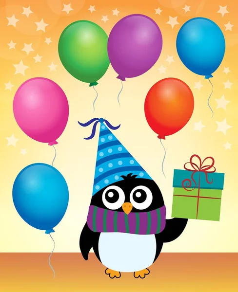 Pingouin de fête thème image 4 — Image vectorielle
