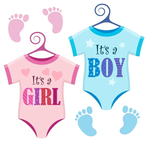 Is it a girl or boy theme 8 — Stock Vector