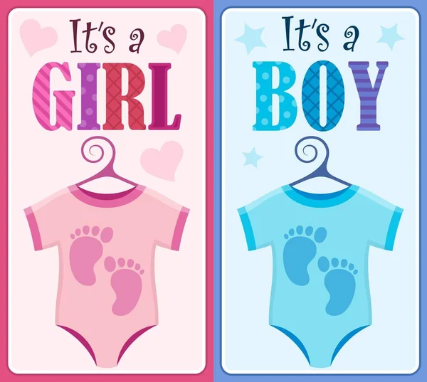 Is it a girl or boy theme 9 — Stock Vector