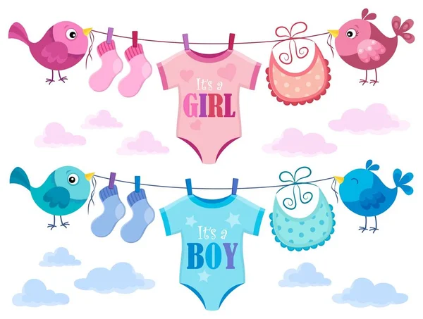 Is it a girl or boy topic 3 — Stock Vector