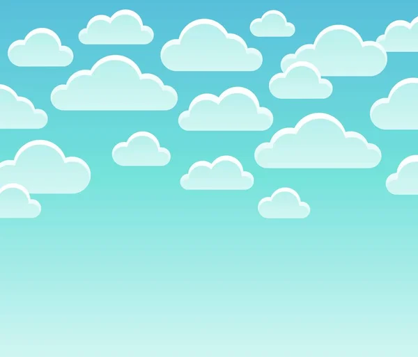 Gestileerde wolken thema afbeelding 7 — Stockvector