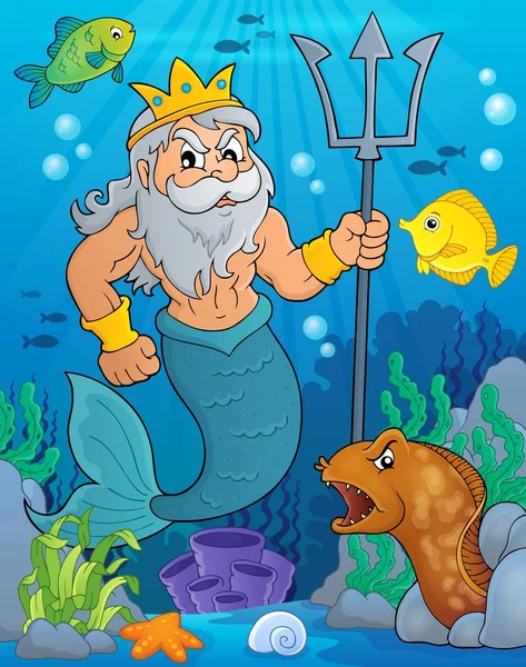 Poseidon thema afbeelding 2 — Stockvector